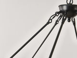 39.3 INCH Wood Wagon Wheel Chandelier Modern Farmhouse Pendant Light 20-Light Ceiling Hanging W5008P464781