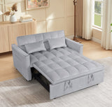 ZUN 54inch adjustable backrest sofa or sofa bed,
futon sofa with double armrest and pouch,
Variable bed W1410P251903