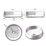 Vessel Sink Stone Resin Bathroom Sink Modern Art Sink 25C61-blue W3034P300025