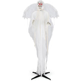 8.3 ft Halloween Standing Haunted Angel with Lighted Eyes and Automatic Wing Movement 38795094