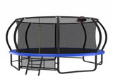14FT Trampoline with Enclosure - Recreational Trampolines with Ladder and AntiRust Coating, ASTM 19496992