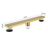 24 Inches Linear Shower Drain, Included Hair Strainer and Leveling Feet W2287P146750