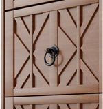 End Table with 3 Drawers, Corner Table with 2 Open Shelves, Tall Side Table for Bedroom and Corner, W2593P289146