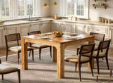 31.5" Wood Square Dining Table with 3D Textured Top 15857924