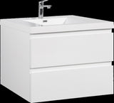 36" Floating Bathroom Vanity with Sink, Modern Wall-Mounted Bathroom Storage Vanity Cabinet with W1573P152685