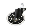Office Chair Wheels Set of 5, 3 Inch Caster Wheels Replacement for Hardwood Floors and Carpet, 130 59129392