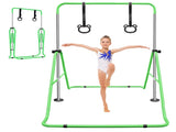 Green Multi-Functional Adjustable Height Children's Horizontal Gymnastic Bar With Bear Rings W1408P269707