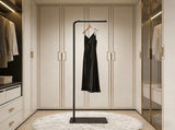Clothing Rack, Golden Metal Freestanding Heavy Duty Clothes Rack with Marble Base, Multipurpose 45178611