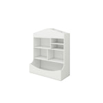 ZUN Multi-Functional 7 Shelf Bookcase, Storage Display, Rack, Organizer, White,14.37" D x 31.50" W W282104552