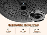 Refillable Half-Round Patio Umbrella Base, 55 LBS Mixed Fill Capacity for Secure Stability 93660627