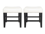 26-inch Backless Ivory Leather Counter Stool 74493.00IVR