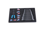 ZUN 4 Drawers Tool Cabinet with Tool Sets--BLUE W110258795