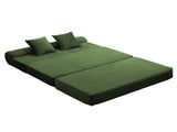 Convertible Corduroy Sofa Bed, 2Seater FoldOut Compressed Sofa, MultiFunctional Floor Couch for T6623P607354