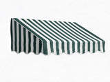 4' Window Door Awning Sun Shade Canopy Outdoor Patio Cover, Green & White Stripes 16287034