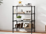 4-Tier Metal Wire Shelving Unit Adjustable Heavy-Duty Steel Storage Rack for Kitchen 69196632