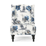 TODDMAN HI-BACK CLUB CHAIR, High-Back Fabric Club Chair, Print 64469.00