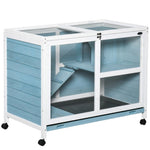 ZUN Pet cage /Wood Rabbit Hutch （Prohibited by WalMart） 78361989