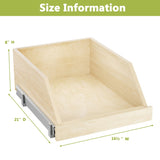 Pull Out Cabinet Organizer High Drawer 16" W x 21" D Hard Close Wood Slide Out Shelves Cabinet T3210P277232