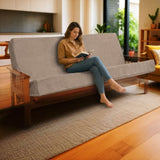 Memory Foam Infused Futon Mattress Full XL Washable Removable Cover, Heavy-Duty Zipper, Thick B181P351991