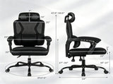 Ergonomic Mesh Office Chair with Adjustable Headrest & Lumbar Support, 90&deg-135&deg Reclining 55027118