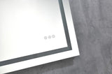 LED Bathroom Mirror 36 "x28 " with Front and Backlight, Large Dimmable Wall Mirrors with Anti-Fog, W928P177776