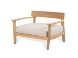 Mallorca Acacia Wood Club Chair With Seat Cushion, Set of 1 N775P263954T