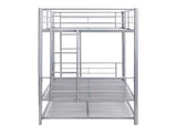METAL BUNK BED WITH TRUNDLE SILVER W311120501