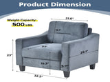 Couch Comfortable Sectional Couches and Sofas for Living Room Bedroom Office Small Space W2121137238