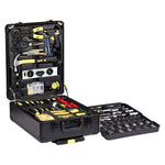 ZUN 799pcs Aluminum Trolley Case Tool Set Black Yellow 84557318