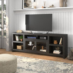 ZUN 95 inch TV Stand Console for TVs up to 100 inches, No Assembly Required, Mocha Finish B108P160185