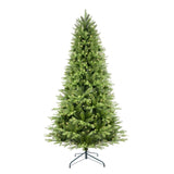 ZUN 7.5ft Artificial Christmas Tree Prelit PE&PVC With Metal Stand,550 Multi-Colour LED Lights,2286 85970873