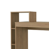 Natural Oak Computer Desk with Open Storage B062P290241