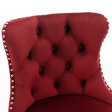 Swivel Velvet Barstools Adjusatble Seat Height from 25-33 Inch, Chrome base Bar Stools with Backs W1143124782