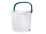 (2 pack) 2 Bushel Rolling Plastic Laundry Hamper with Pop-up Handle, White (Shipment from Walmart) 57846102