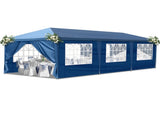 10x30ft Outdoor Pop Up Canopy, Portable Instant Canopy Tent with 8 Sidewalls for Outdoor Events 06777716