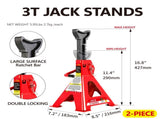 Floor Jack, 2 Ton Low Profile Jack, 3t jack stand Tire Repair Kit Heavy Duty Steel Racing W1239P194423