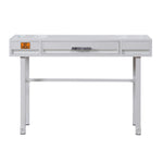 ZUN White Writing Desk with 1 Drawer B062P184574