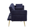 Modern Teddy Upholstered Accent Loveseat Sofa With Side Pocket,Folding Sleeper Sofa Bed With W1117P303450
