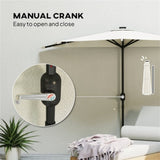 Half Umbrella Outdoor Patio 77907027