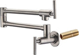 Pot Filler Faucet Wall Mount,Brushed Nickel Finish and Dual Swing Joints Design T3177P277527
