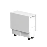 Folding Drop Leaf Dining Table Set for 4 with 4 Chairs, Space Saving Foldable Dining Table with 27098280