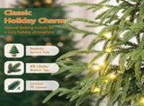 2 FT Rotating Pre-Lit Mini Christmas Tree with 8 Songs, Warm White LED Lights, PE Artificial Spruce 20392552