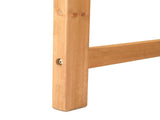 117*61*90cm Outdoor Garden Fir X Back Wooden Bench Burlywood 60494295