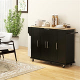 Kitchen Cart/Storage cabinet -Black 71303734