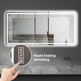 ZUN 28*60inch LED Bathroom Vanity Mirror ,wall mirror,Anti-Fog, Dimmable,Shatter-Proof Tempered Glass, W2709P242514