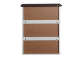 5 Drawer for Bedroom, Modern Closets Chest of Drawers, White & Walnut color Storage W409134195
