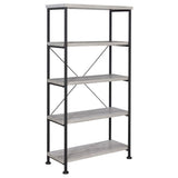 Grey Driftwood 4-shelf Bookcase B062P145557