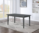 ZUN 6-Piece Dining Set with Bench, Gray B046P147183