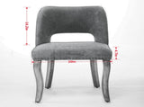Wooden Dining Chairs Set of 2, Modern Fabric Upholstered Dining Room Chair Kitchen Chairs, Farmhouse 44735108