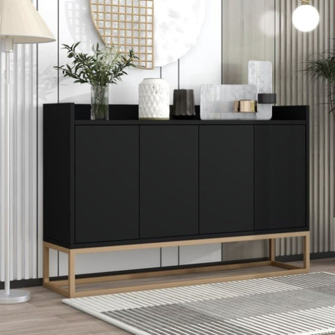 ZUN TREXM Modern Sideboard Elegant Buffet Cabinet with Large Storage Space for Dining Room, Entryway WF298903AAB